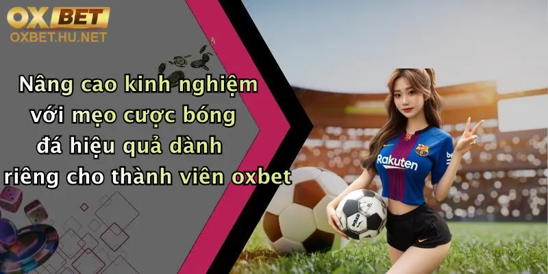 Mẹo Cược Bóng Đá Hiệu Quả: Khám Phá Kèo Đỉnh Cùng Oxbet 4 Nâng cao kinh nghiệm với mẹo cược bóng đá hiệu quả dành riêng cho thành viên oxbet